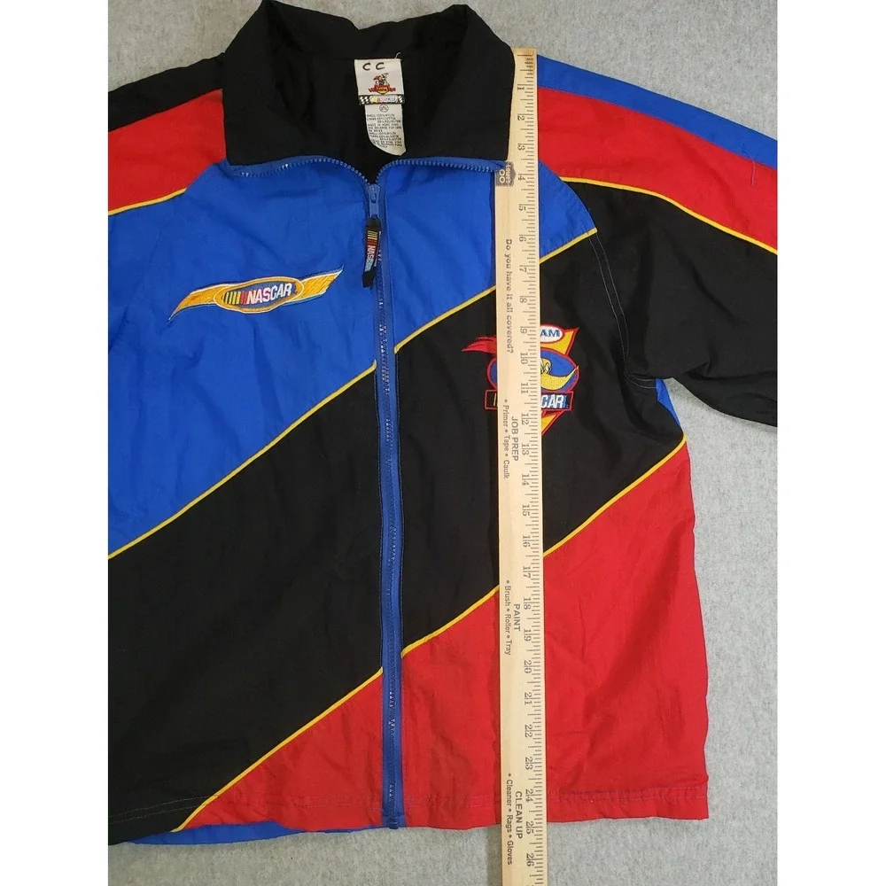 Vintage Nascar Woody Woodpecker Jacket Youth Sz L 16-18 Colorblock Chase Authent